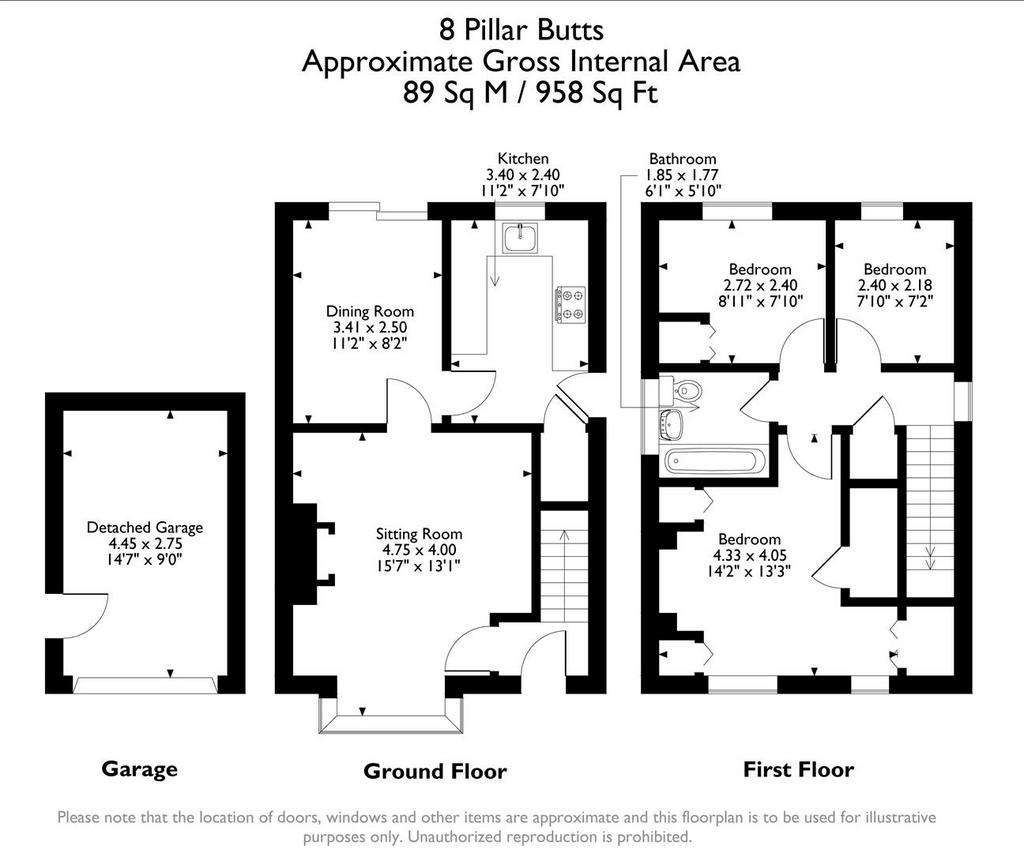 3 bedroom detached house for sale - floorplan