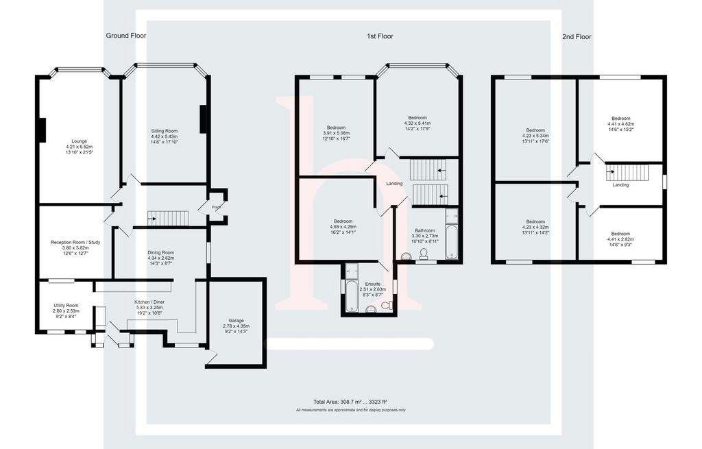 7 bedroom semi-detached house for sale - floorplan