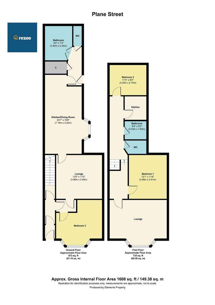 3 bedroom block of apartments for sale - floorplan