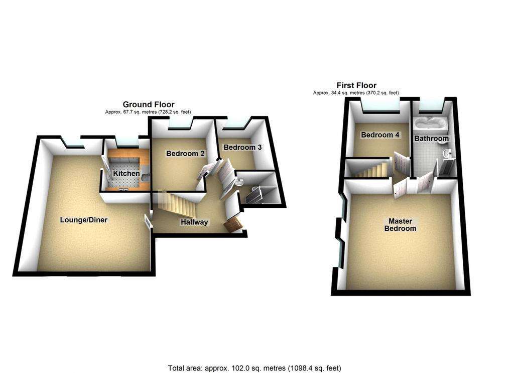 4 bedroom flat to rent - floorplan