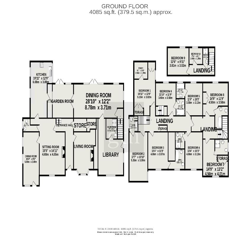 10 bedroom property for sale - floorplan