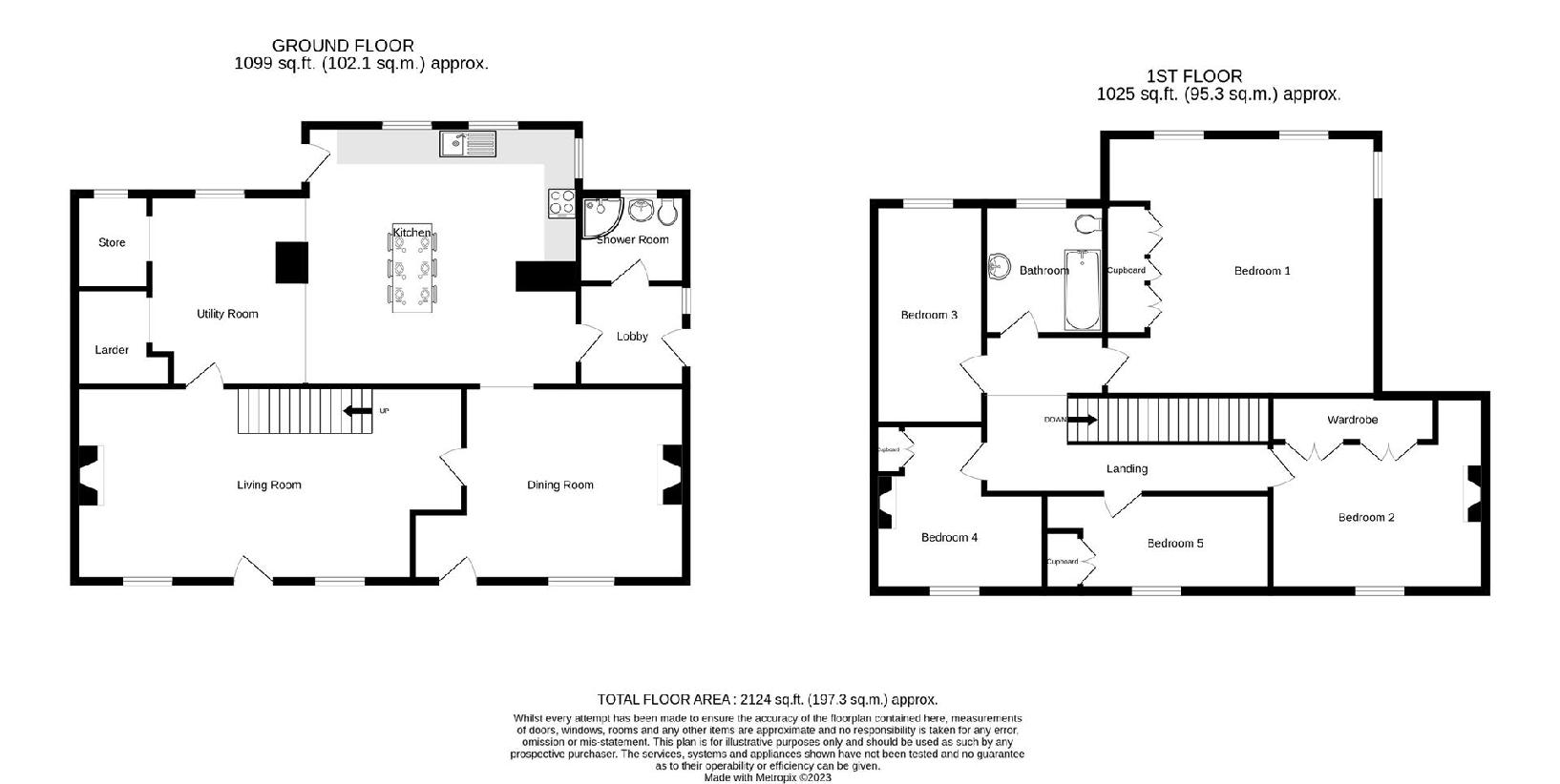 5 bedroom semi-detached house for sale - floorplan
