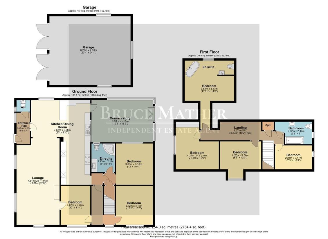 7 bedroom bungalow for sale - floorplan
