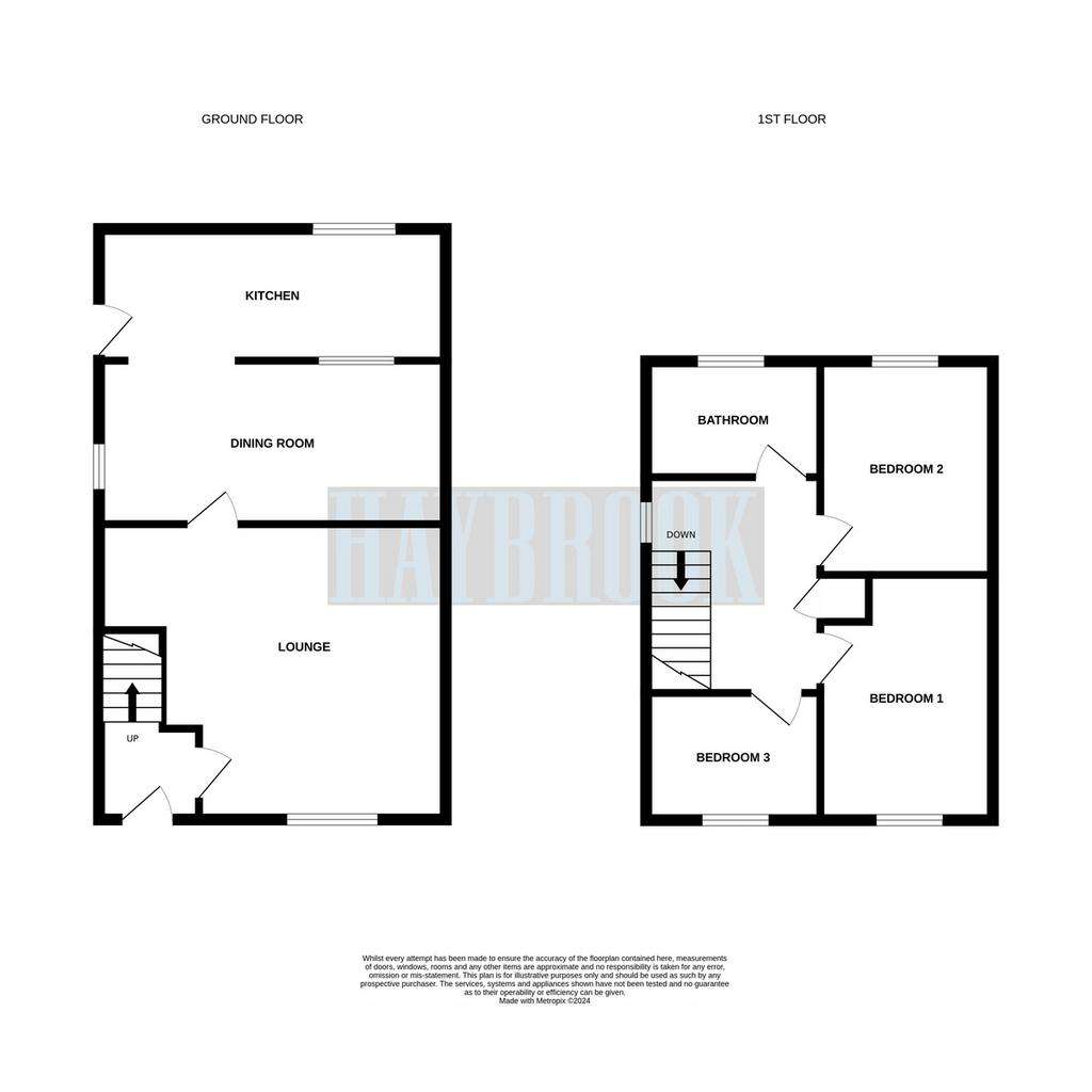 3 bedroom semi-detached house for sale - floorplan