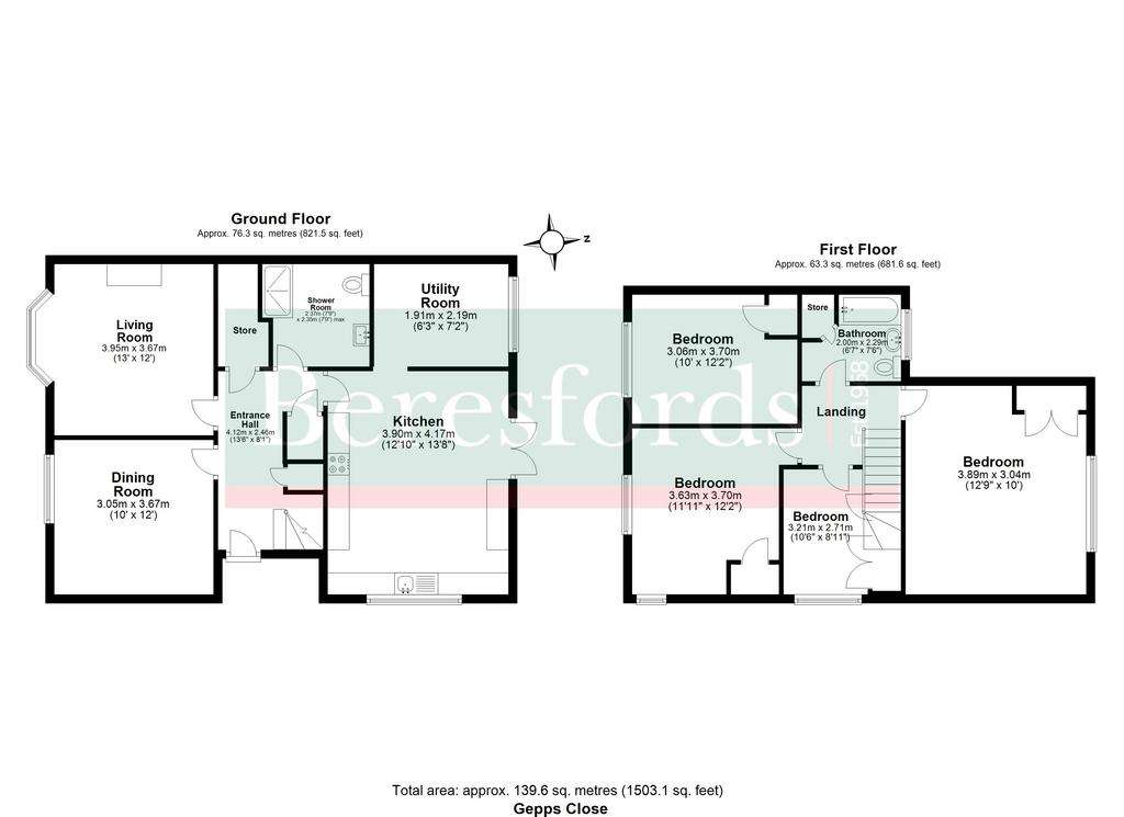 4 bedroom semi-detached house for sale - floorplan