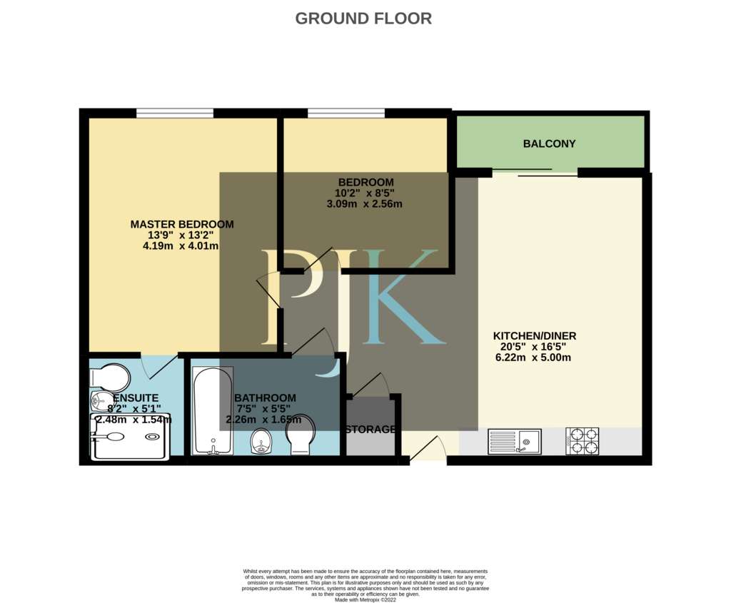 2 bedroom flat for sale - floorplan