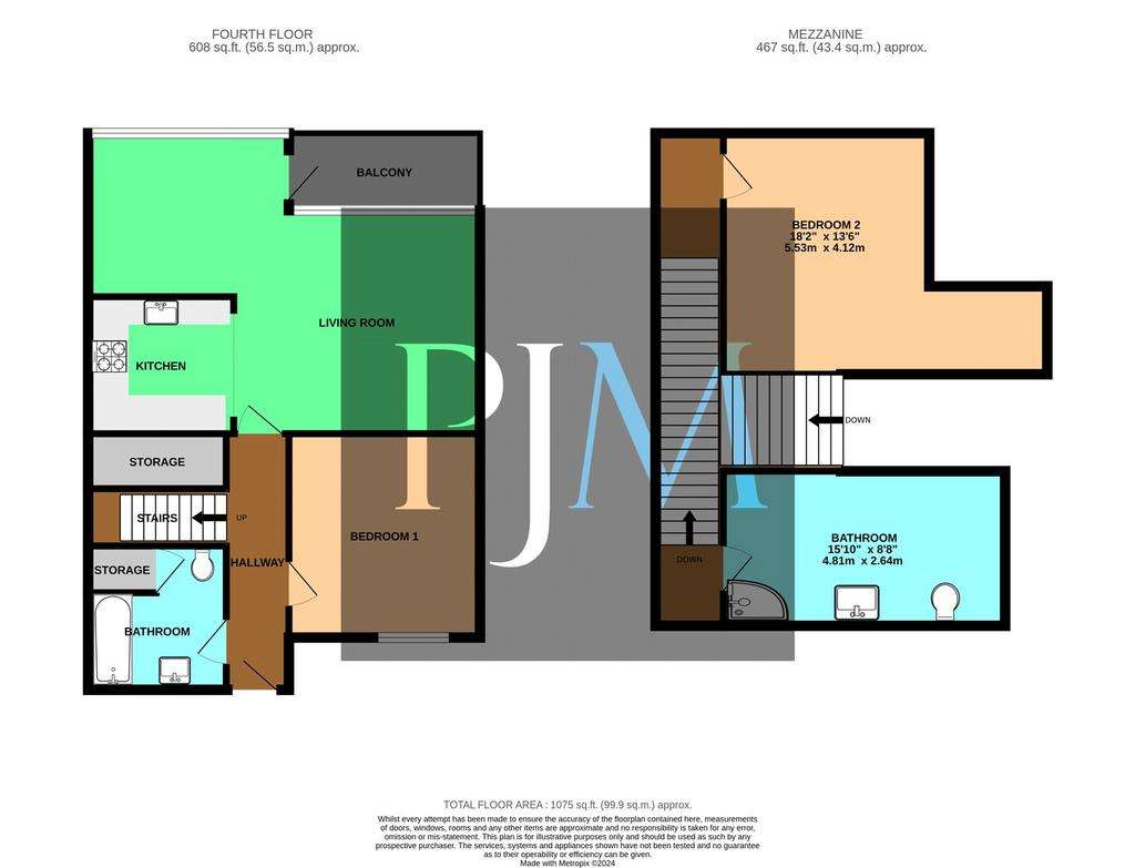 2 bedroom flat for sale - floorplan