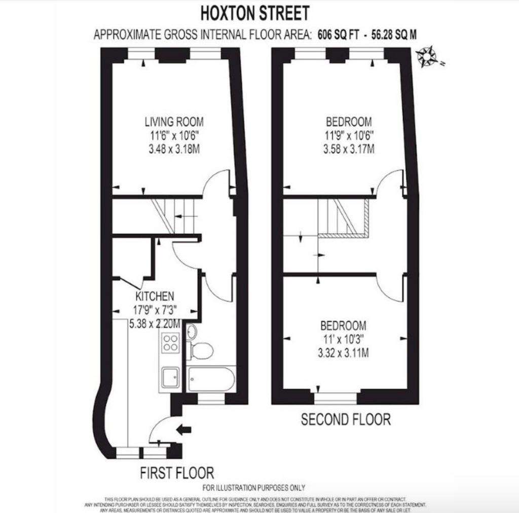 2 bedroom flat for sale - floorplan