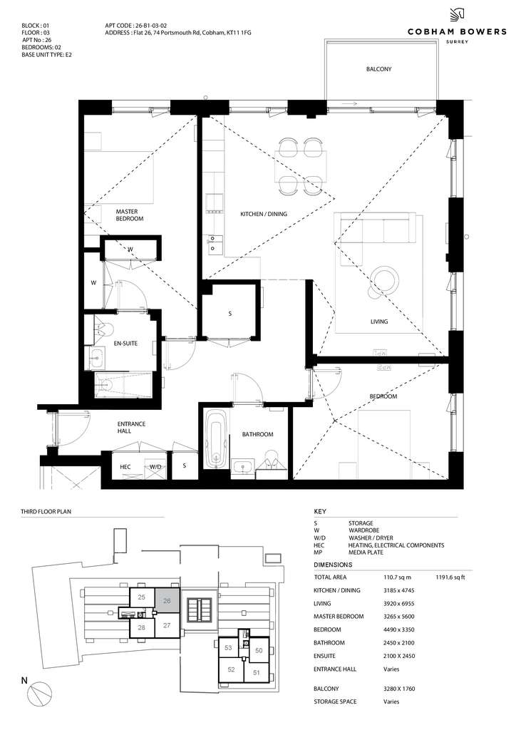 2 bedroom flat for sale - floorplan