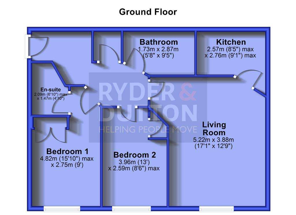 2 bedroom flat for sale - floorplan