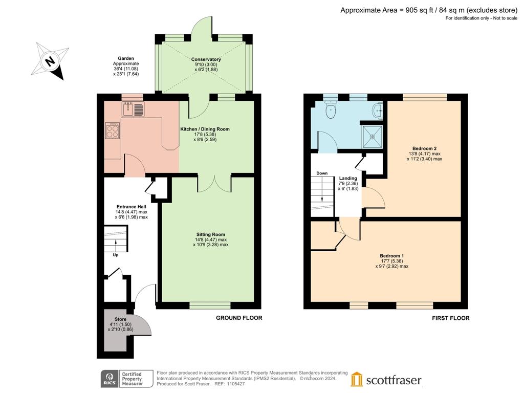 2 bedroom property for sale - floorplan