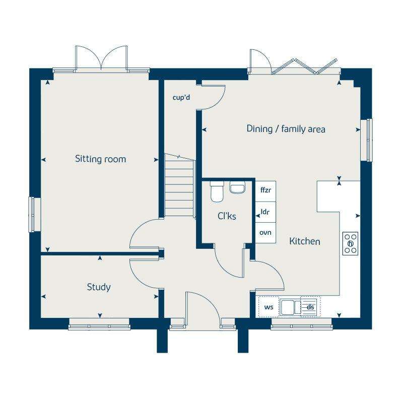 4 bedroom detached house for sale - floorplan