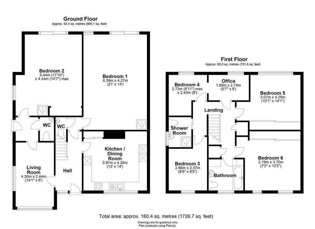 6 bedroom house to rent - floorplan
