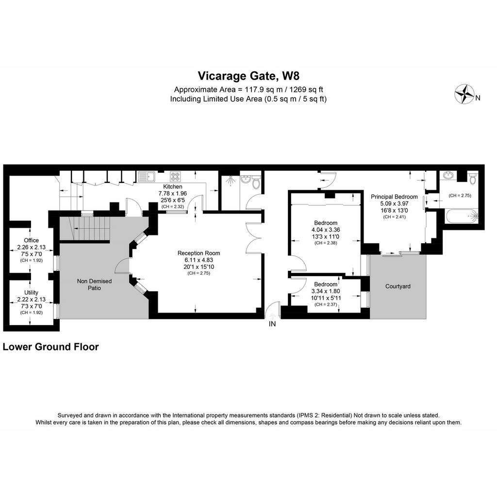 3 bedroom flat for sale - floorplan