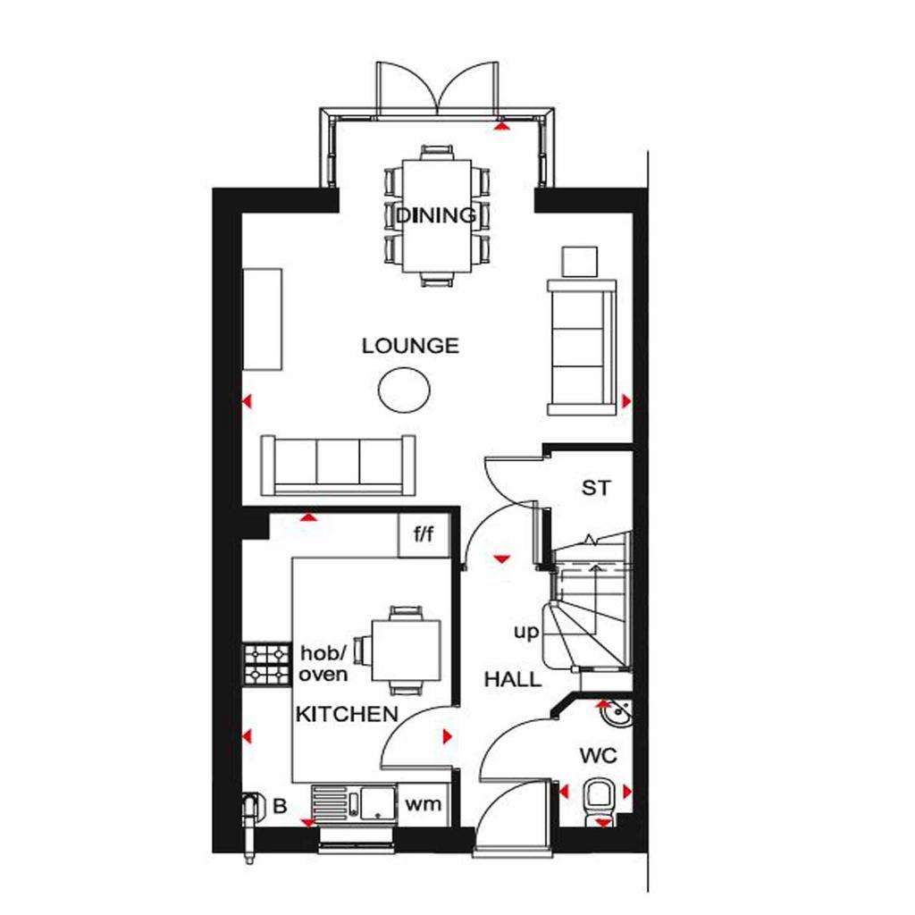 4 bedroom terraced house for sale - floorplan