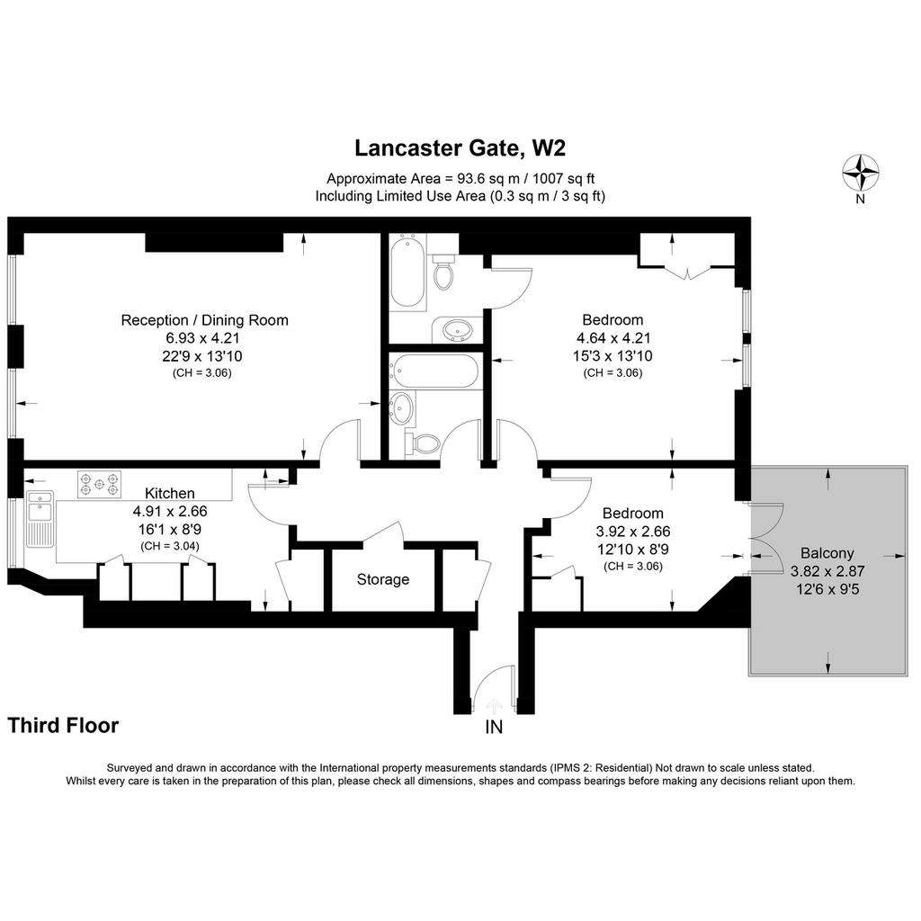 2 bedroom flat for sale - floorplan