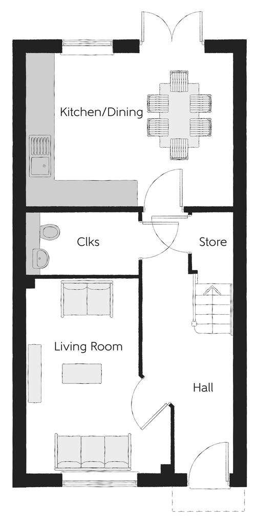 3 bedroom end of terrace house for sale - floorplan