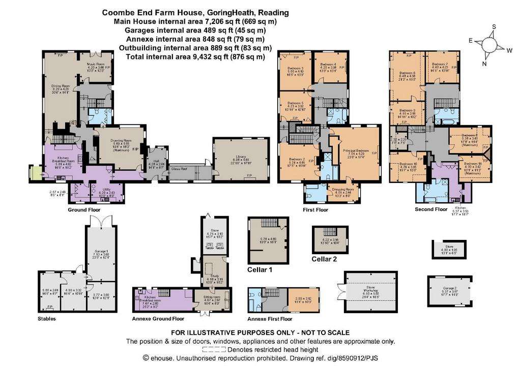 11 bedroom detached house to rent - floorplan