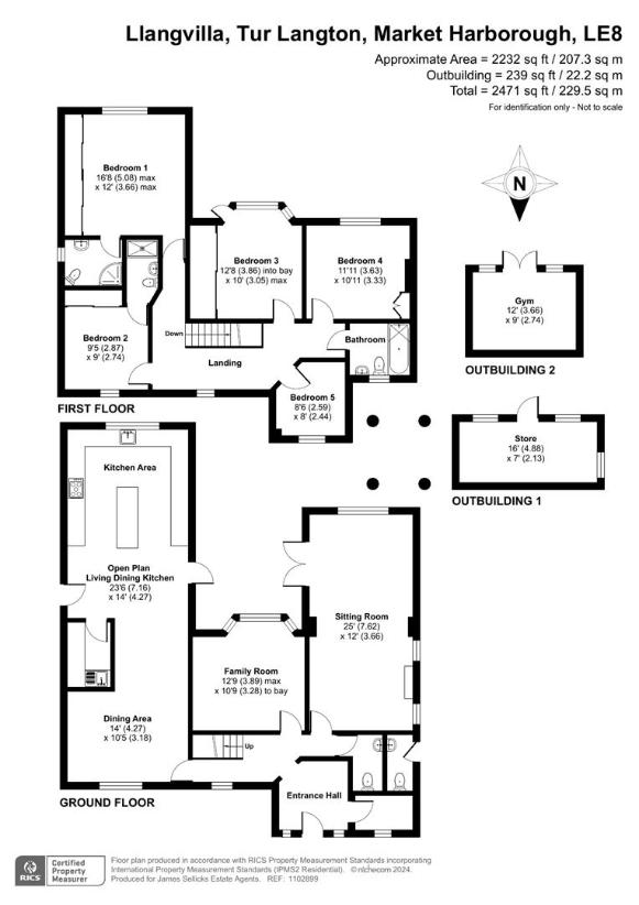 5 bedroom detached house for sale - floorplan