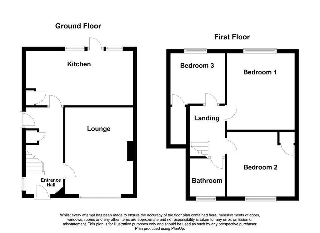 3 bedroom terraced house for sale - floorplan