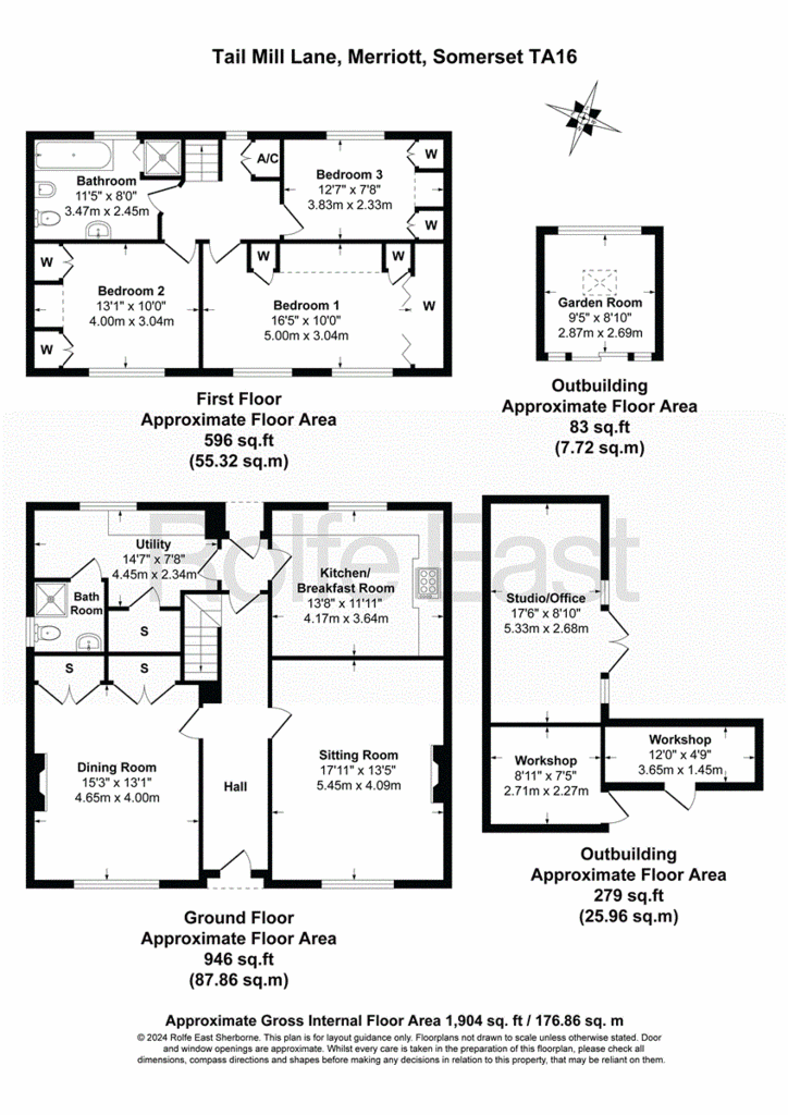 3 bedroom end of terrace house for sale - floorplan