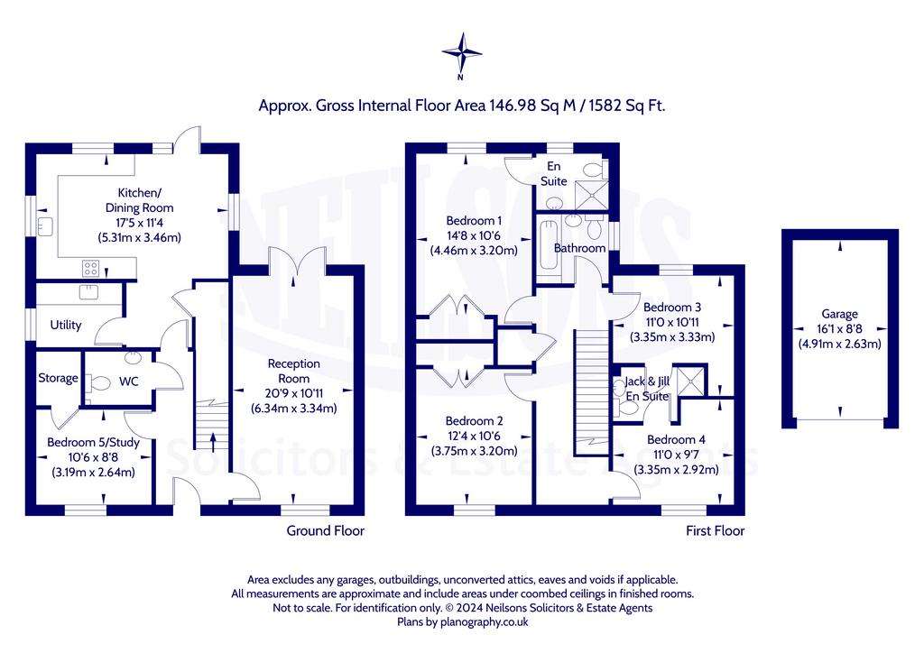 5 bedroom semi-detached villa for sale - floorplan