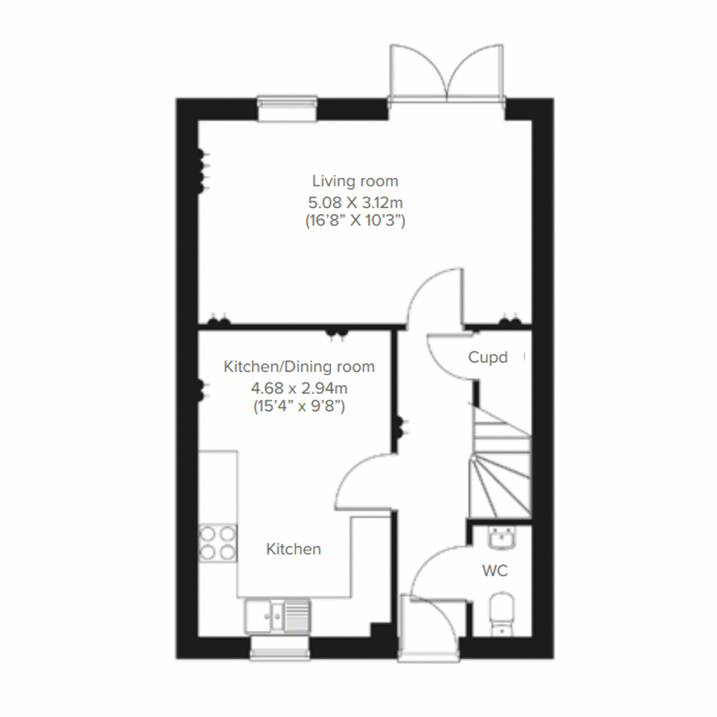 4 bedroom house for sale - floorplan