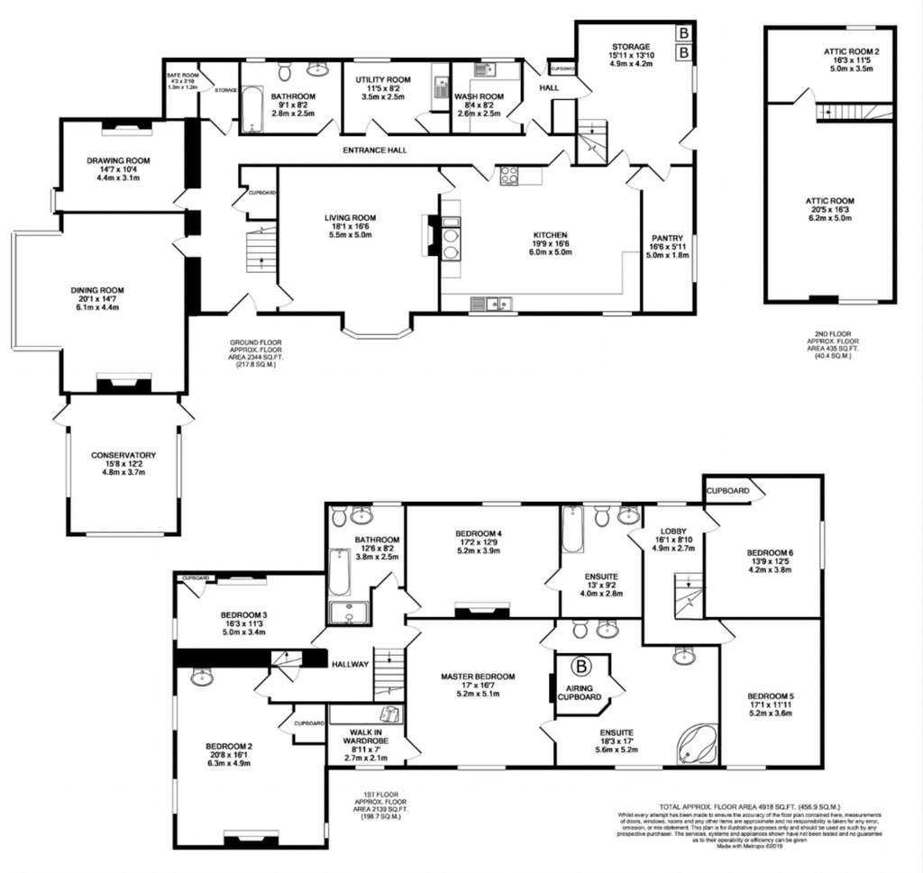 6 bedroom equestrian facility to rent - floorplan
