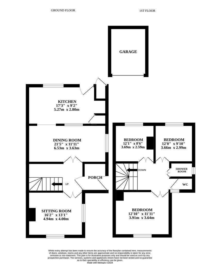 3 bedroom semi-detached house for sale - floorplan