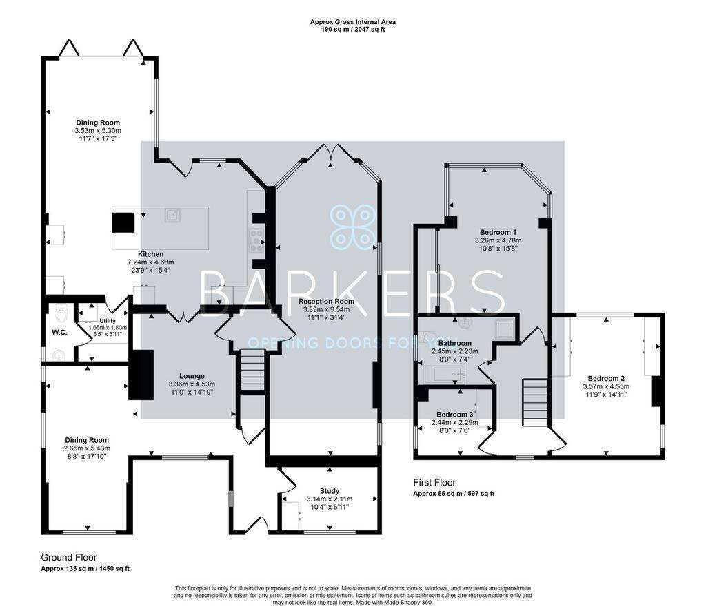 3 bedroom detached house to rent - floorplan