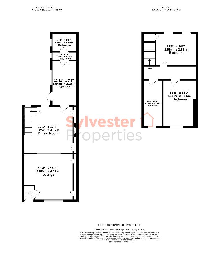 3 bedroom property for sale - floorplan