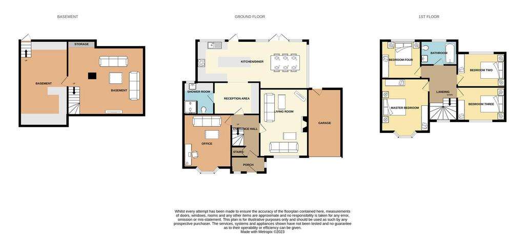 4 bedroom semi-detached house for sale - floorplan