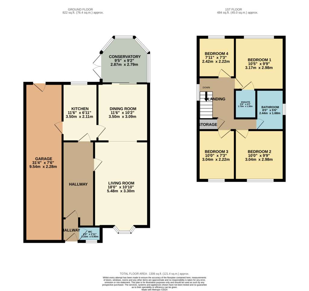 4 bedroom detached house for sale - floorplan