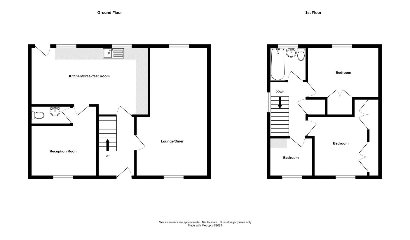 3 bedroom semi-detached house for sale - floorplan