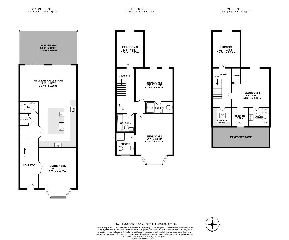 5 bedroom property for sale - floorplan