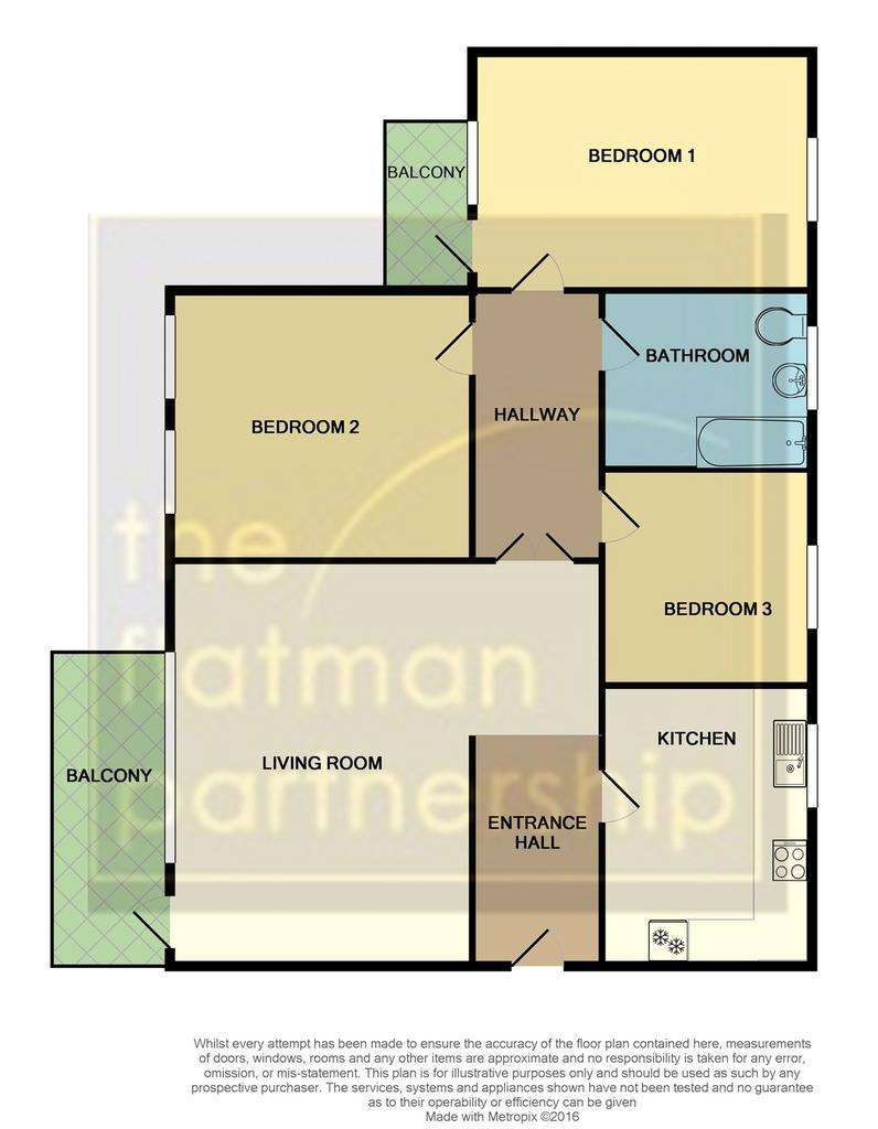 3 bedroom flat to rent - floorplan