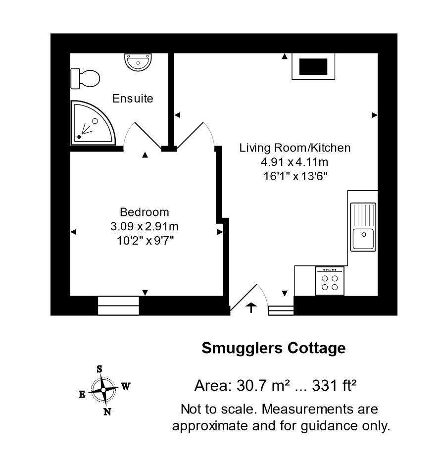 1 bedroom detached house for sale - floorplan