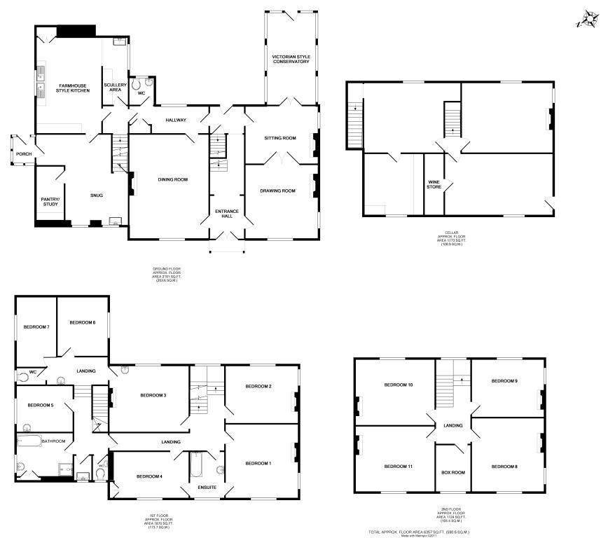 11 bedroom property for sale - floorplan