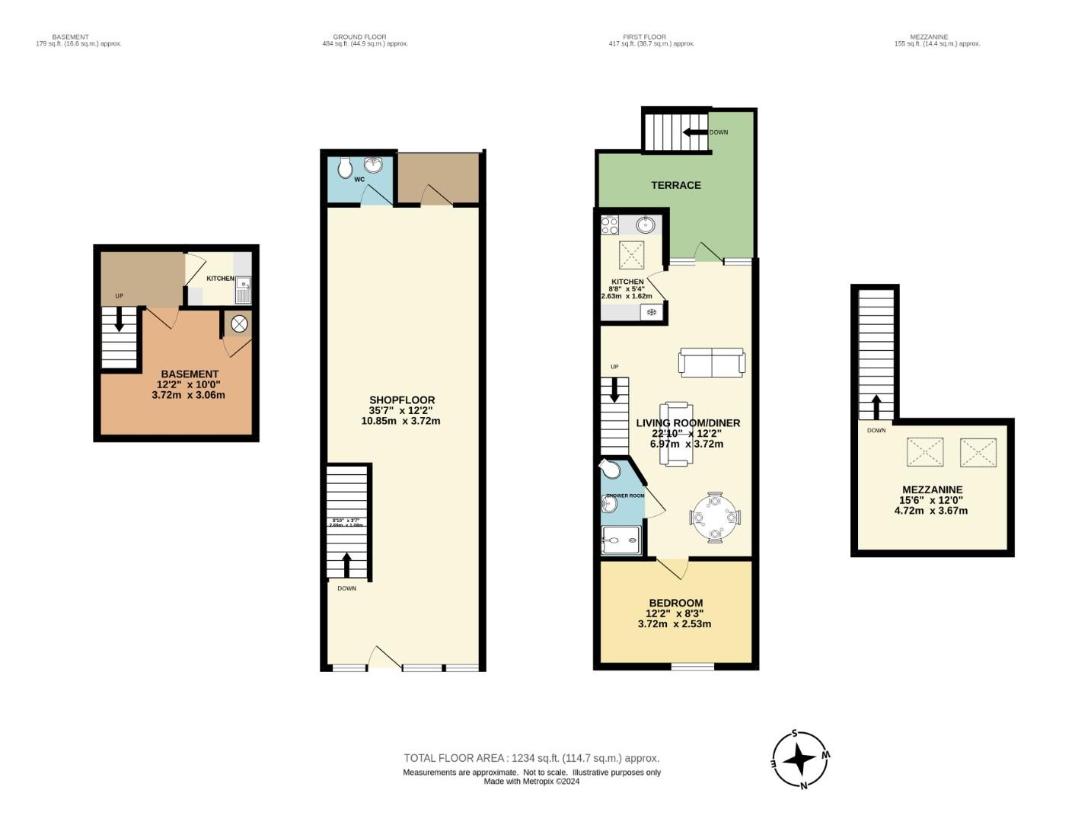 1 bedroom property for sale - floorplan