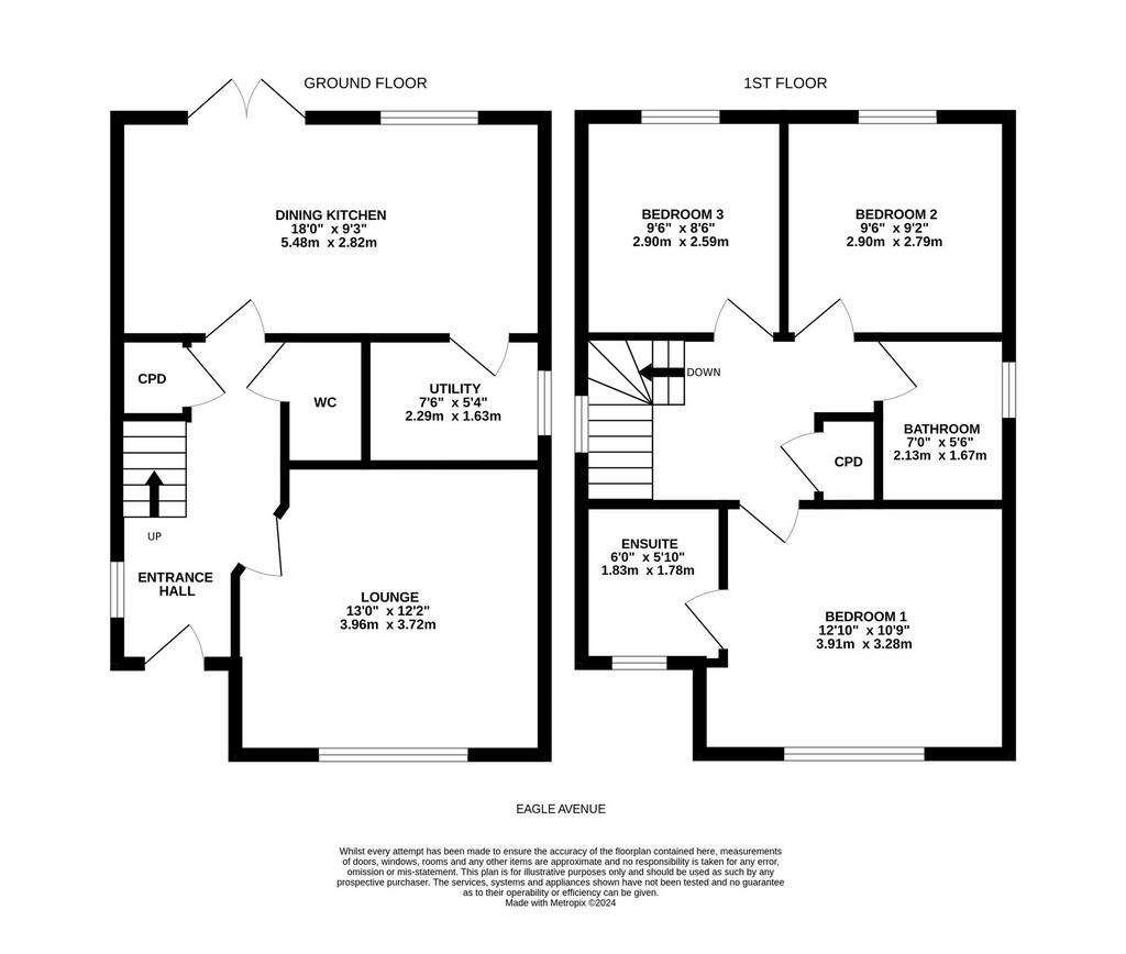 3 bedroom detached house for sale - floorplan