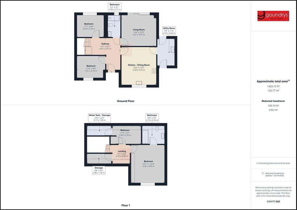 4 bedroom semi-detached bungalow for sale - floorplan