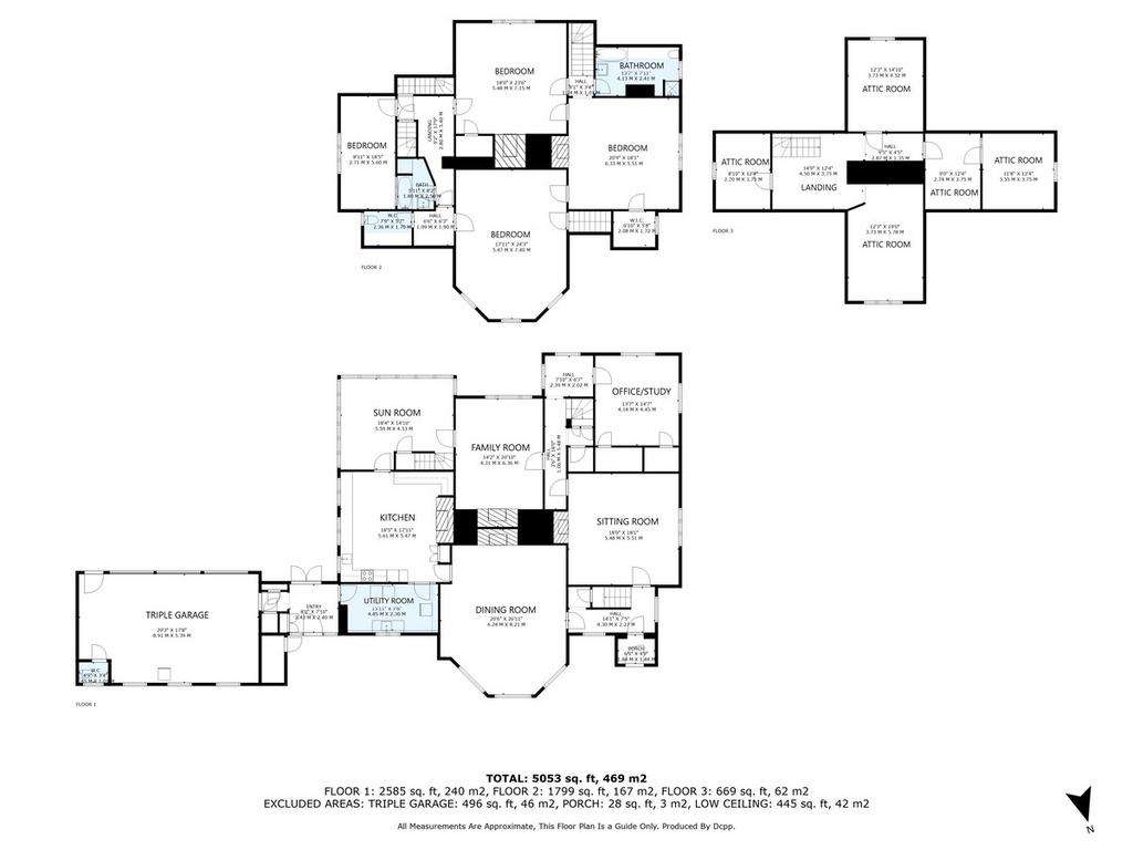 7 bedroom detached house for sale - floorplan