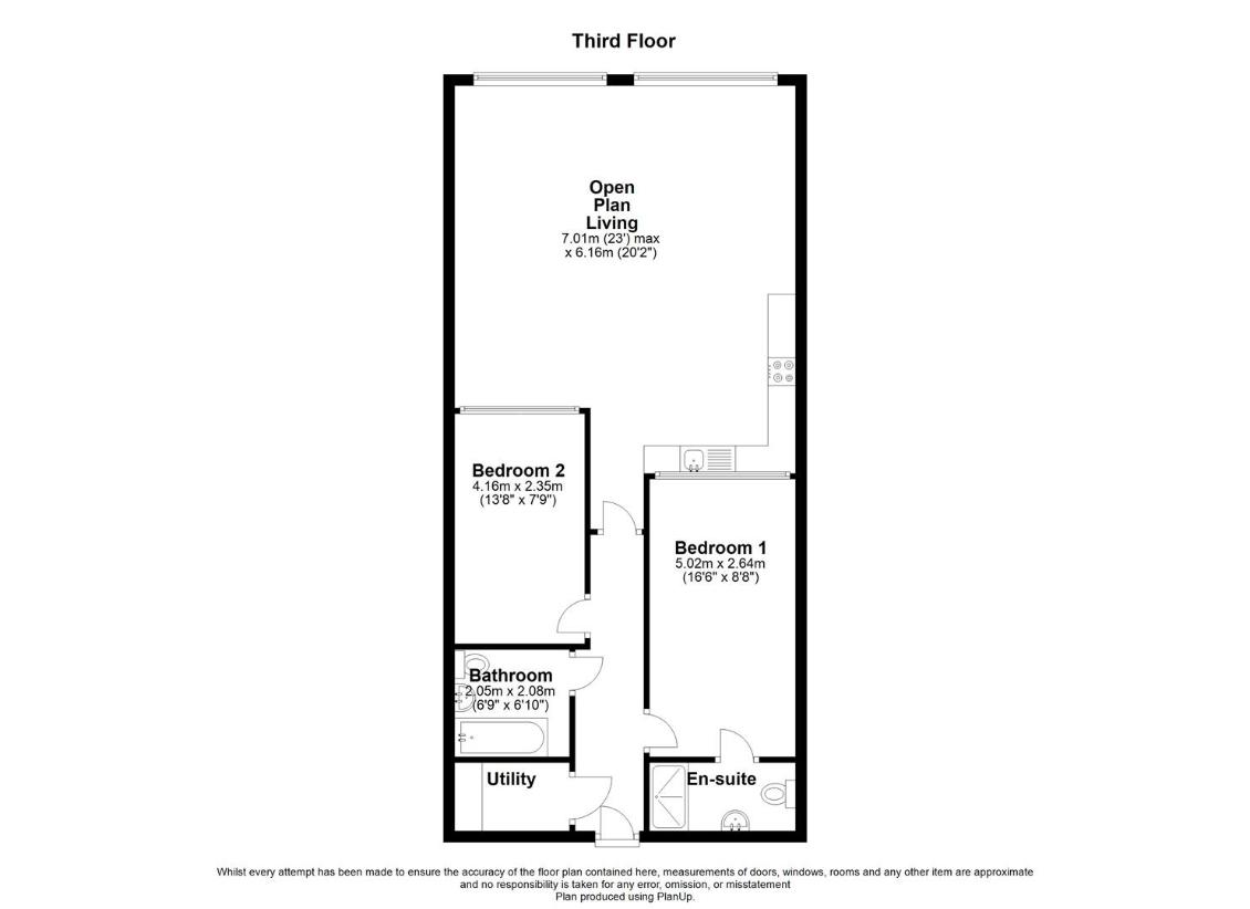 2 bedroom flat for sale - floorplan