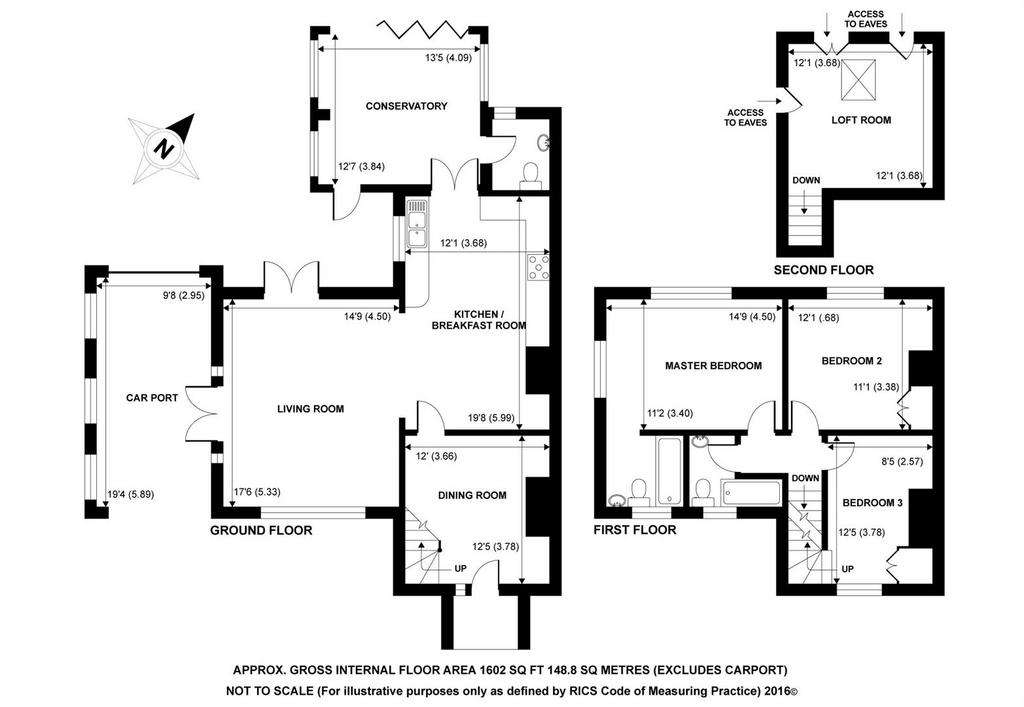 3 bedroom semi-detached house to rent - floorplan