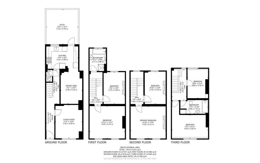 6 bedroom ground floor flat to rent - floorplan