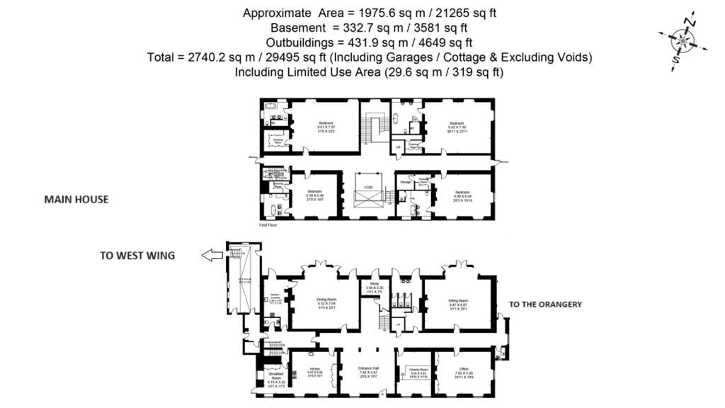 19 bedroom detached house for sale - floorplan