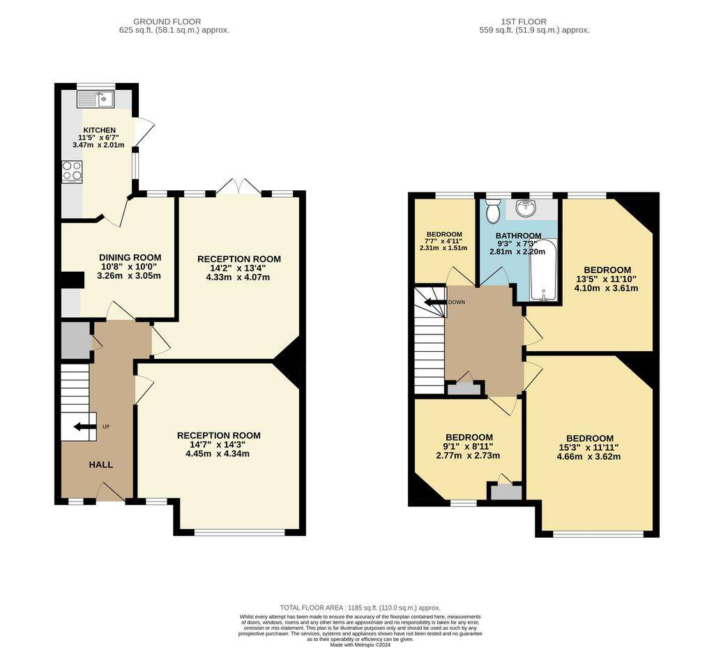 4 bedroom house to rent - floorplan