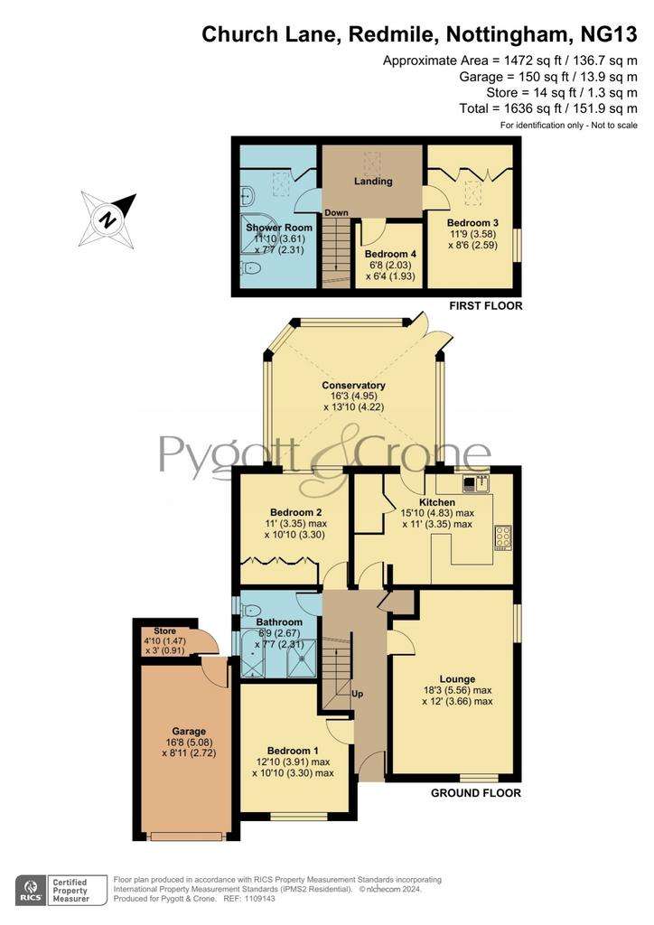 3 bedroom bungalow for sale - floorplan