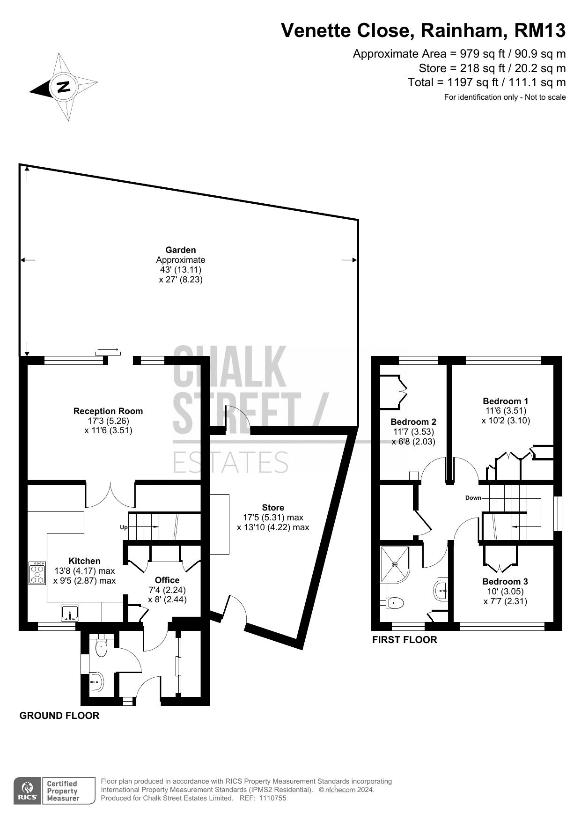 3 bedroom detached house for sale - floorplan