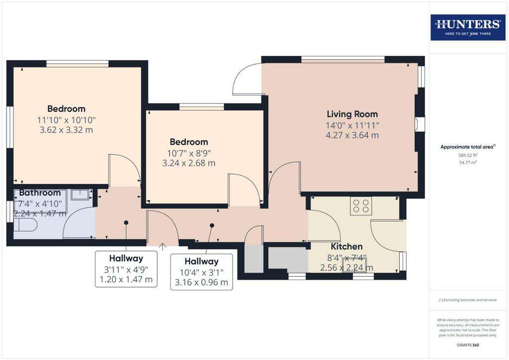 2 bedroom semi-detached house to rent - floorplan